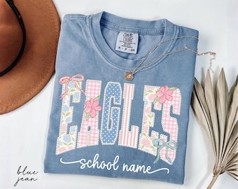Custom Mascot Shirt, School Spirit Tee, Personalized Comfort Colors® Teacher Shirt, Custom Back To School Team Name T-Shirt, Game Day Shirt