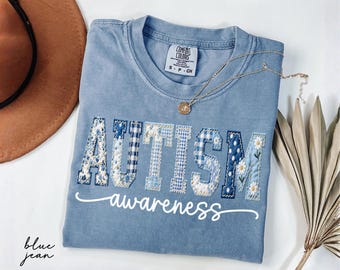 Comfort Colors® Autism Awareness Shirt, Neurodiversity Tee, Faux Patchwork  Inclusion Shirt, Autism Support Gift, SPED Teacher Shirt, Autism