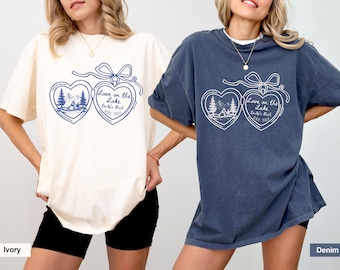 Custom Love On The Lake Bachelorette Shirt, Personalized Camping Bachelorette Shirts, Vintage Camp Bachelorette Shirt, Bridesmaid Party Tee