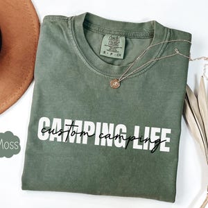 Custom Camp Life Shirt, Personalized Camping Family 2025 Tee, Matching Camping Tees, Family Trip Vacation, Camp Lover Gift, Summer Camping