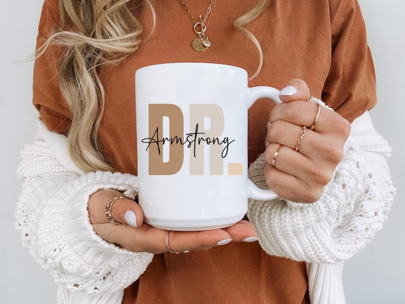 Custom New Doctor Name Mug, Personalized PHD Graduation Gift, Future Doctor Gift, Doctorate Mug, Doctor Coffee Cup, Medical Student Mug Gift image 6