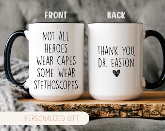 Custom Doctor Name Mug, Personalized Doctor Retirement Cup, Doctor Appreciation Present, Medical Student Mug Gift, Doctor Thank you Mug Gift
