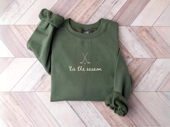 Tis The Season Hockey Sweatshirt, Women's Hockey Mama Tshirt For Game Day, Hockey Coach Sweater, Sports Mom Shirt, Ice Hockey Player Gifts