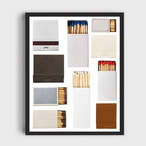 Matchbook Poster Template, Blank Matchbook Template, Blank Matchbook Digital Download, Custom Matchbook, DIY, Canva Template, PDF, Editable
