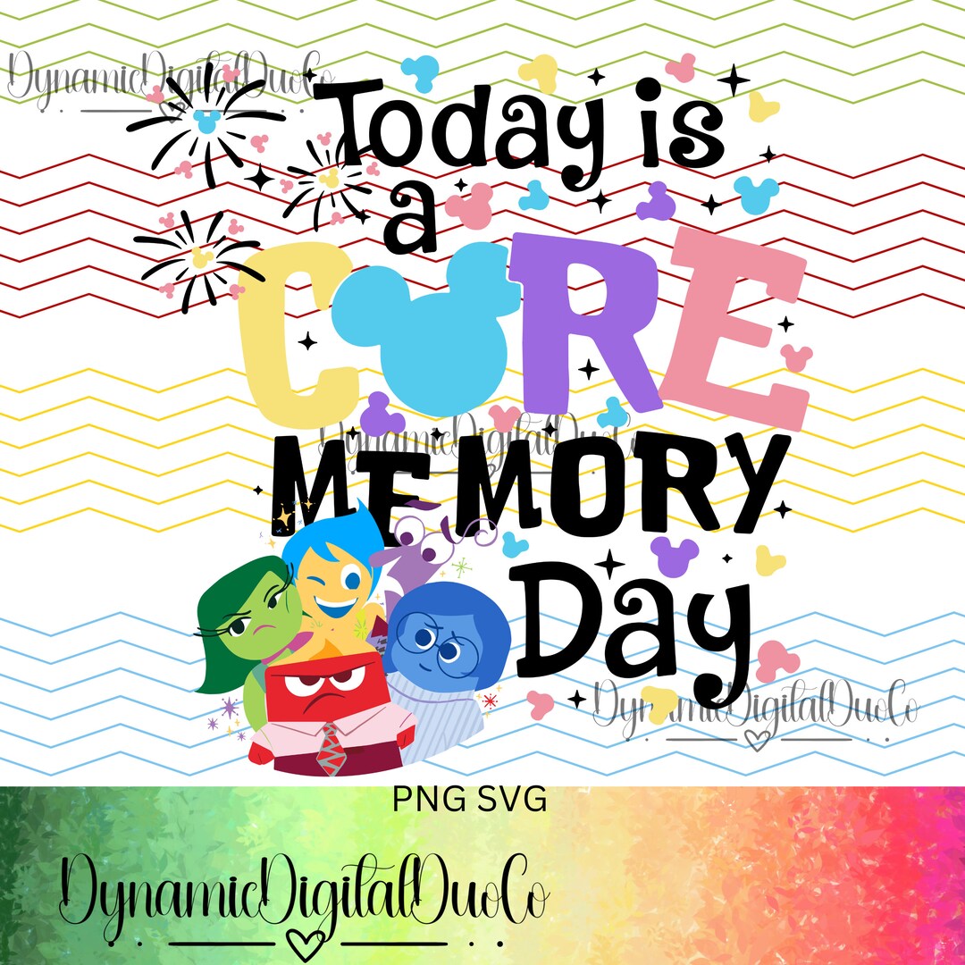 Emotions Inside Out Core Memory Parks Sublimation Print, Cut, Cricut ...