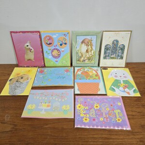 Papyrus Easter Greeting Cards Lot of 10 New Sealed Glitter Eggs Bunny