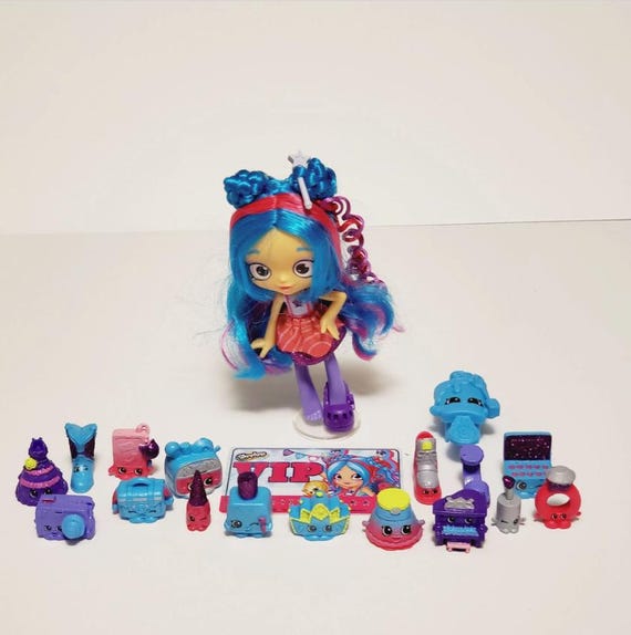 Shopkins Shoppies Doll Polli Polish Complete All the Accessories 16 Card Hair Brush Etsy