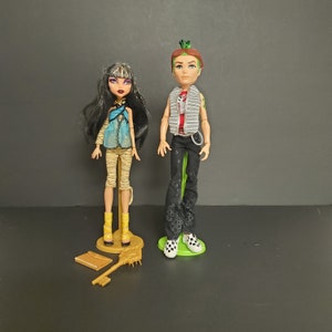 Monster High Deuce Gorgon en Cleo de Nile 1e golf Eerste golf Moeilijk te vinden set