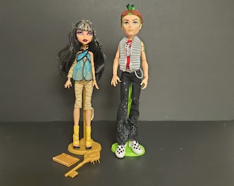 Monster High Deuce Gorgon and Cleo de Nile 1st Wave First Wave Hard to Find set