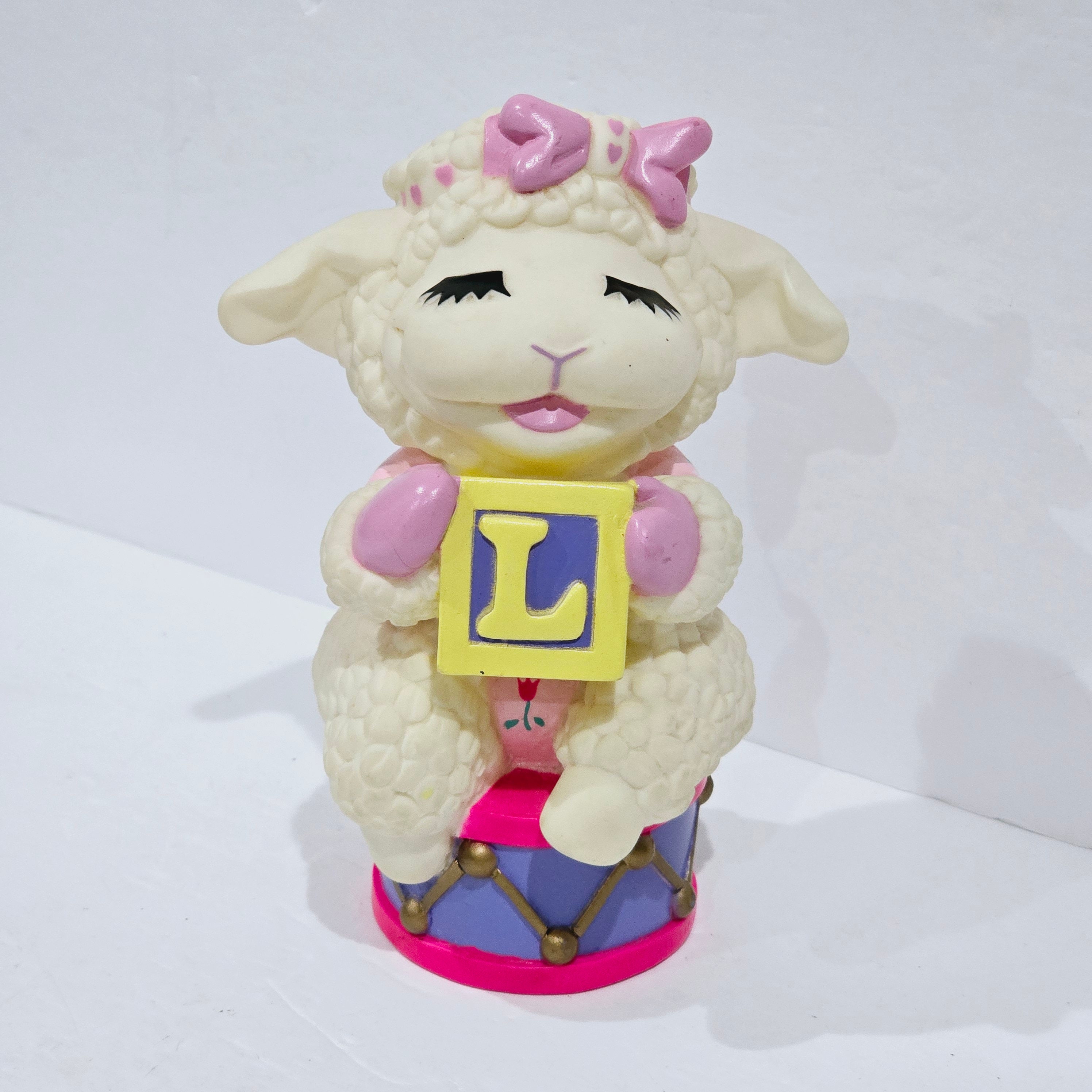  Lollie Lamb ひつじ 廃盤 Vintage Coin Bank Baby Lamb Chop 1993 Shari Lewis Rubber Pre Owned
