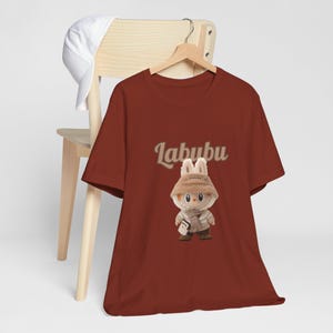 Linda camiseta unisex Labubu, camiseta con personaje de dibujos animados kawaii, divertida camiseta gráfica