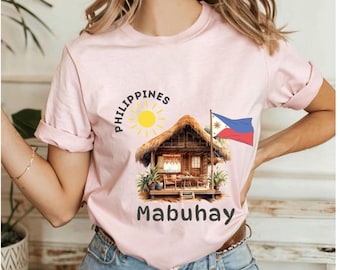 Unisex Philippines Mabuhay/Comfort Colors / Philippines Flag Shirt/cultural design