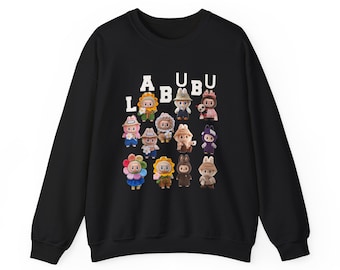 Unisex Crewneck Sweatshirt|labubu sweatshirt|cute labubu design sweatshirt