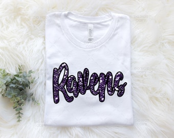 Ravens Faux Sequin Direct to Film Transfer