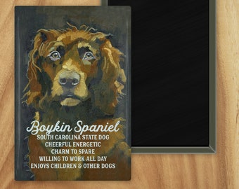 Boykin spaniel magnet,coworker gift,stocking stuffer,hostess gift,housewarming gift,graduation gift,in memory of,thank you gift,gift for dad