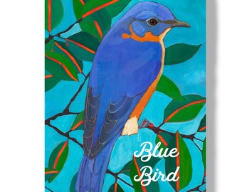 Bluebird metal sign, indoor outdoor wall art, bluebird home decor, eastern bluebird aluminum wall sgin