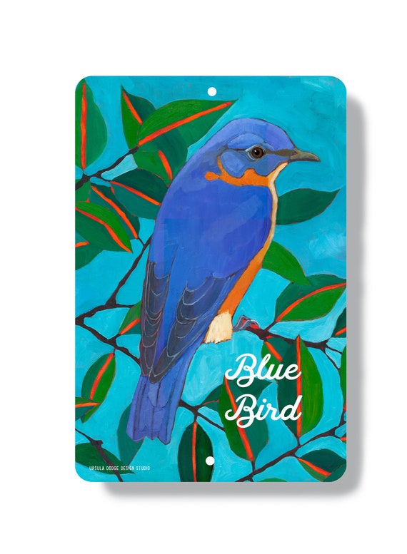 Bluebird Metal Sign, Indoor Outdoor Wall Art, Bluebird Home Decor, Eastern  Bluebird Aluminum Wall Sgin 