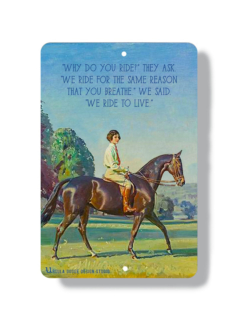indooroutdoor home decor Horse art metal sign give for horse lover equestrian art ride to live stable decor