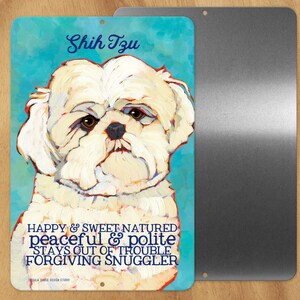 Lhasa apso metal sign,coworker gift,hostess gift,housewarming gift,stocking stuffer,thank you gift,in memory of,thinking of you,graduation