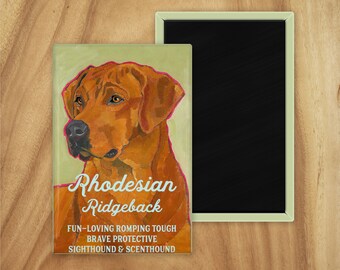 Rhodesian ridgeback magnet,coworker gift,stocking stuffer,hostess gift,housewarming gift,thank you gift,in memory of,thinking of you