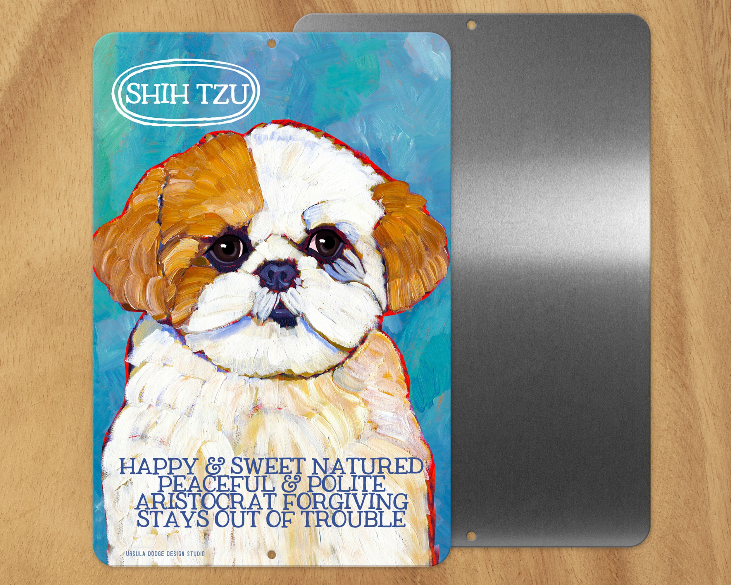 Lhasa apso metal sign,coworker gift,hostess gift,housewarming gift,stocking stuffer,thank you gift,in memory of,thinking of you,graduation