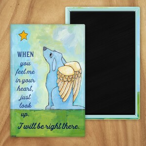 Dog Sympathy No. 3 magnets, coasters, cards and art prints in four sizes image 1