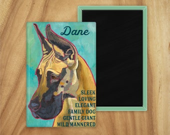 Great dane magnet,coworker gift,stocking stuffer,hostess gift,housewarming gift,in memory of,thinking of you,thank you gift,graduation gift