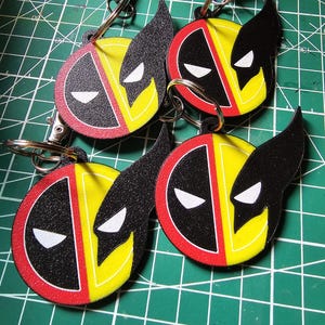 Deadpool - Wolverine 3D Printed Keychain