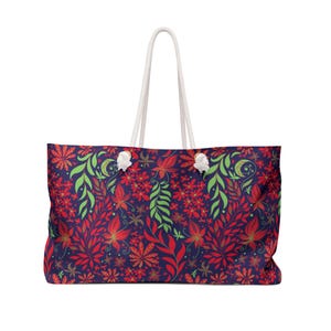 Colorful Floral Weekender Bag - Travel Duffel, Overnight Bag, Large Tote, Carry On, Weekend Getaway Essential
