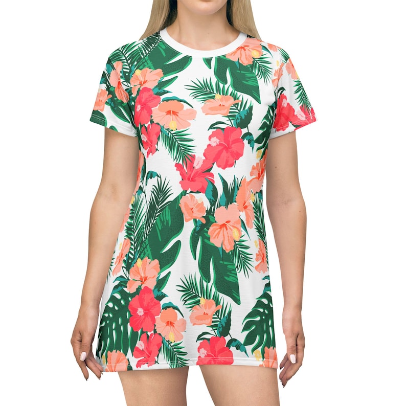 TROPICAL SHIRT DRESS