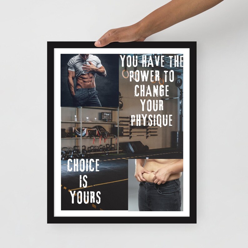 Bannière Déco Sportive Inspirational – Gym Wall Art En Vinyle – Neuf