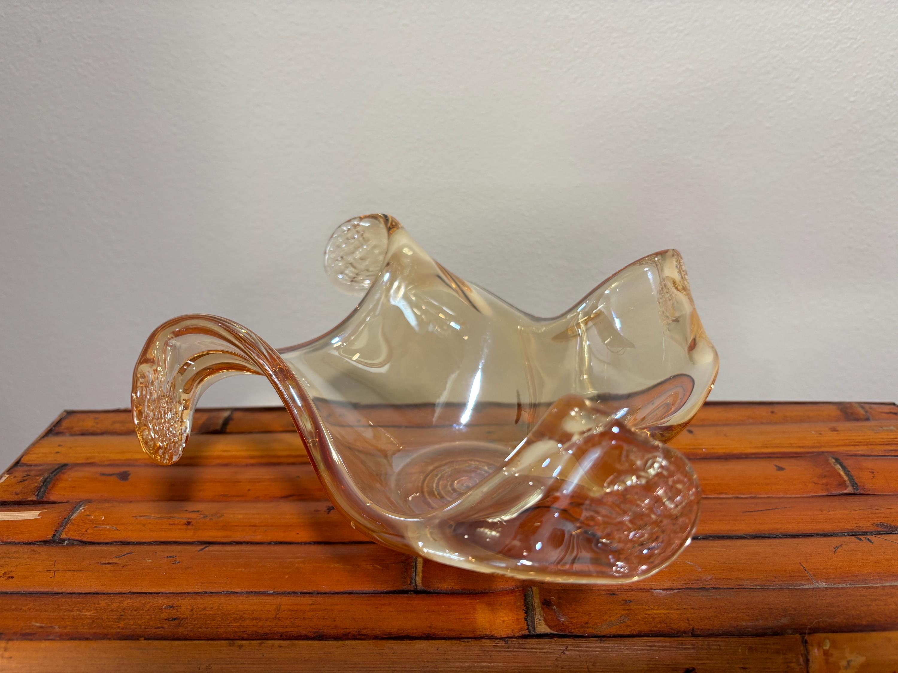 8インチ ヴィンテージ フェントンスタイル 虹色キャンディディッシュ