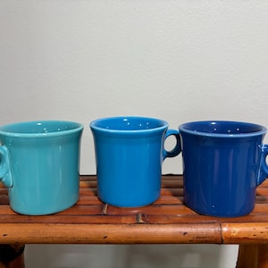 Set of 3 Fiestaware Coffee Mugs
