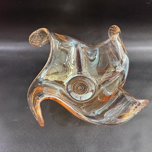 8” Vintage Fenton Style Iridescent Candy Dish