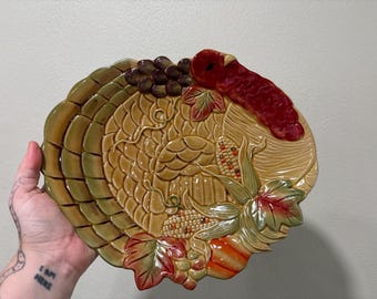 Vintage Turkey Serving Platter