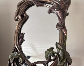 Espejo vintage de hadas con forma de mariposa, de pie o para colgar en la pared.