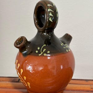 Vintage small Botijo Pottery : Spain Pottery