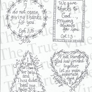 Hand Embroidery Patterns for Keepsake Thank You, Thinking of You, Get ...