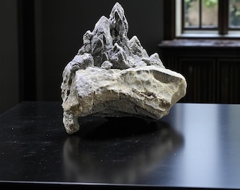 Handmade Rustic Stone Sculpture – Natural Luxury Table Decor for Home & Office