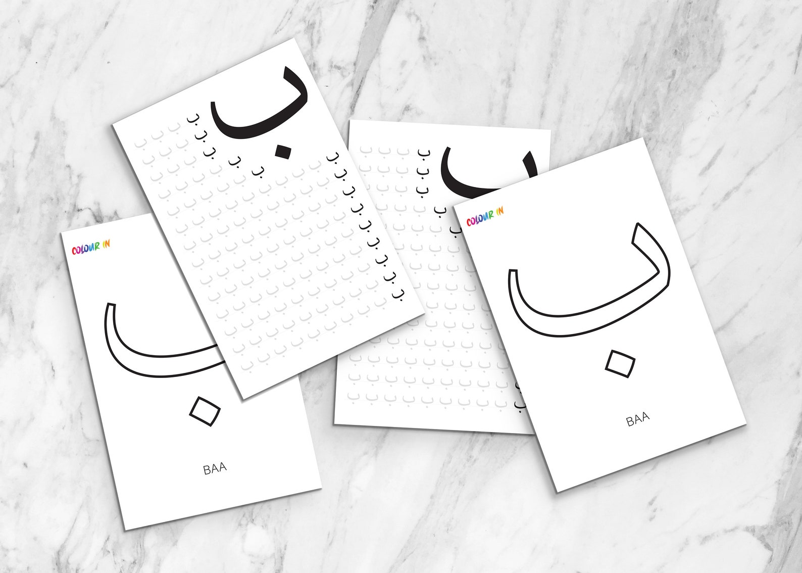 Arabic Alphabet Tracing Digital Workbook for Kids | Beginners Arabic ...
