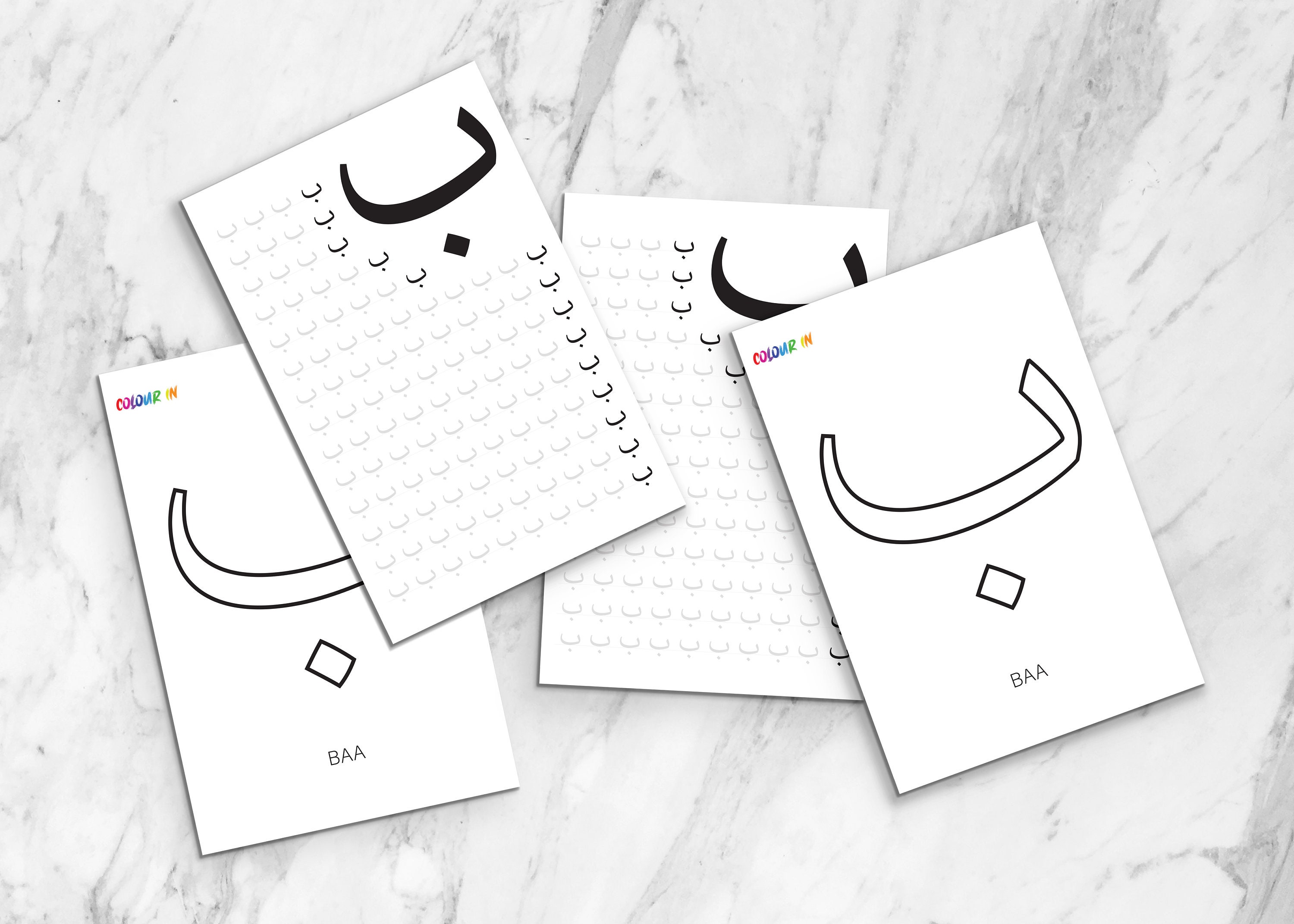 Arabic Alphabet Tracing Digital Workbook for Kids | Beginners Arabic ...