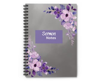 Sermon Notes Notebook, Gift for Church, Bible Study Journal, Church Notes Journal, Sermon notebook, Sermon Journal, Christian Gift