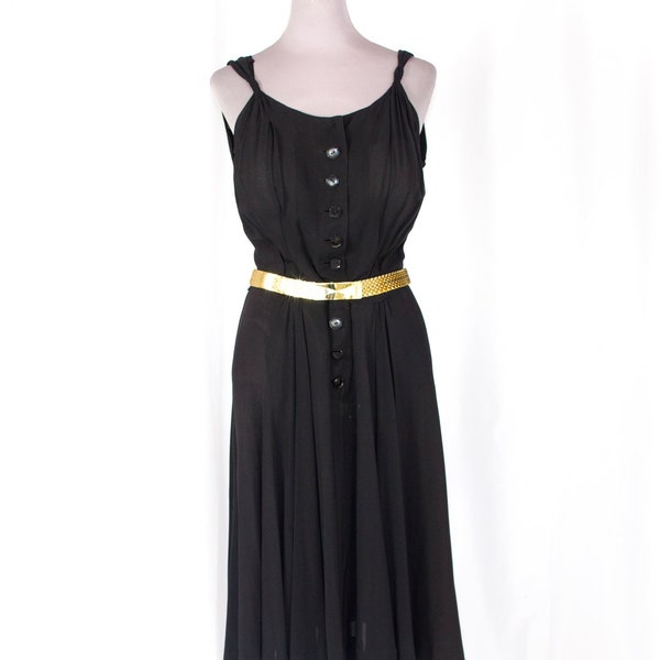 Fred A Block Original Black 40s Dress