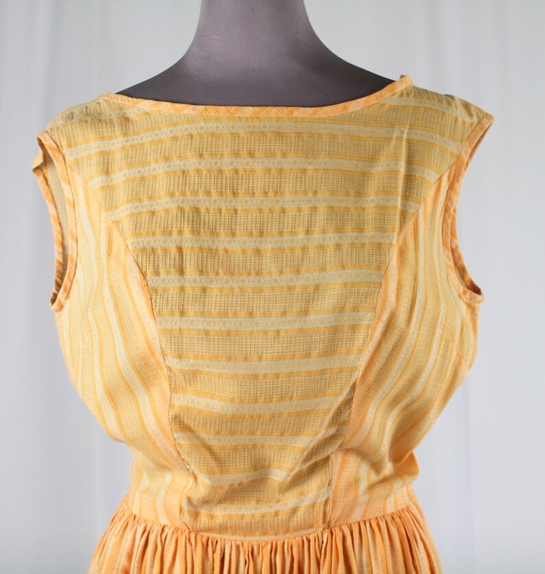 60s Orange Sleeveless Dress image 2