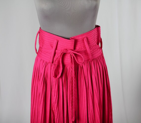 70s HOT PINK High Waisted Maxi-SKIRT