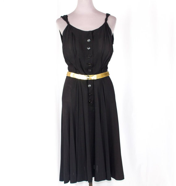 Fred A Block Original Black 40s Dress
