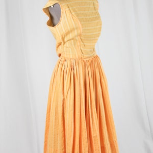 60s Orange Sleeveless Dress image 5