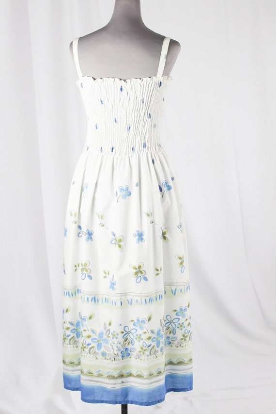 White Floral Maxi Dress - image 5