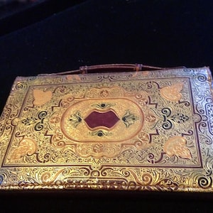 Spulcioni Firenze Gold Embossed Leather Wallet