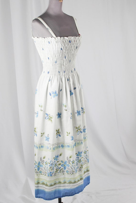 White Floral Maxi Dress - image 3